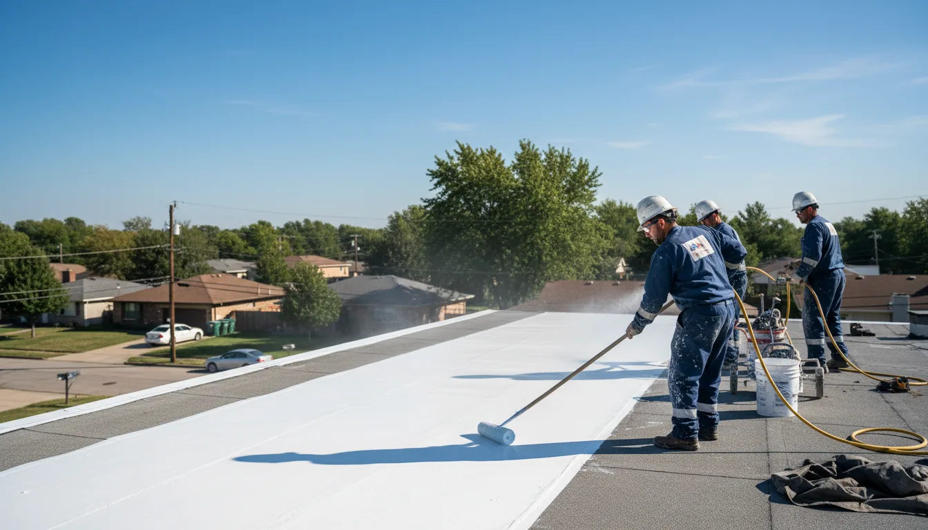 Commercial roof coating in Coopers Mills, ME near me